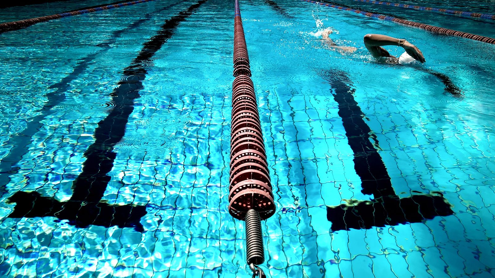 A competition swimming pool